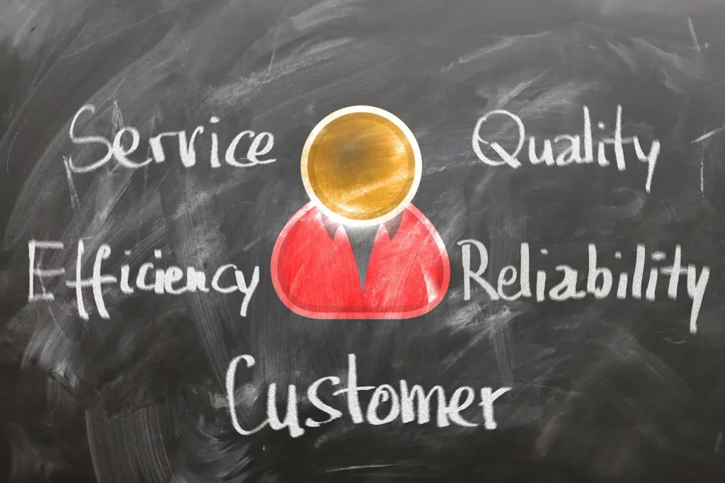 top priorities in retail service, quality, efficiency, and reliability