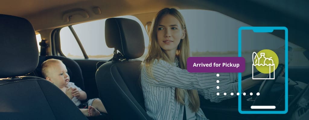 Mercatus user arriving to pickup a grocery order