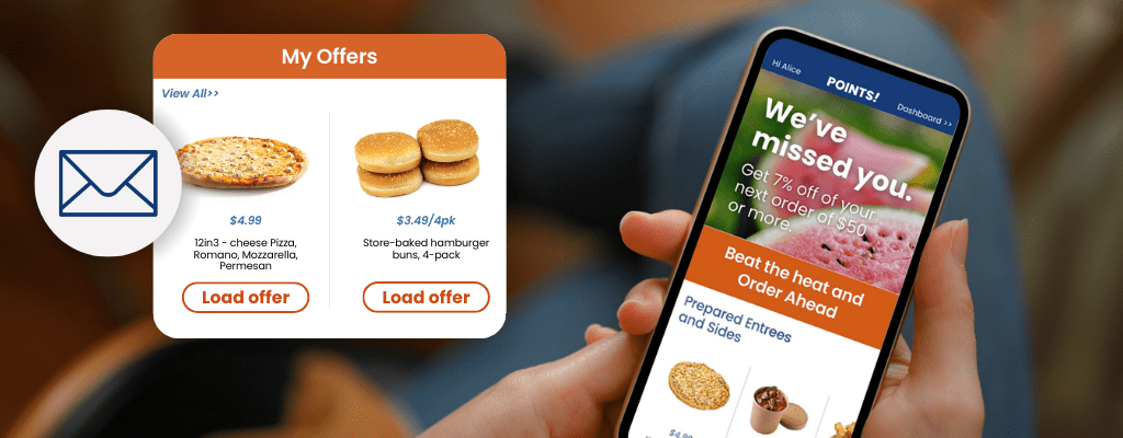 Third-Party Partners Dominate Data by Design Example of personalized offer popping up on phone